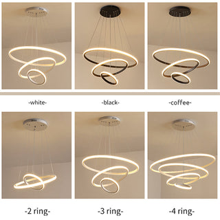 Arisha Design LED Lampada a Sospensione Anello Moderna